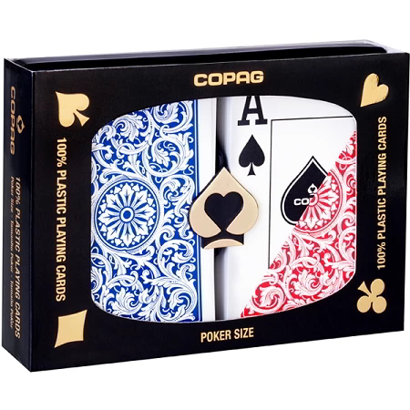 Tin Box Double Decks Set 100% Plastic COPAG Four Seasons Fall Limited Edition Poker Playing Cards